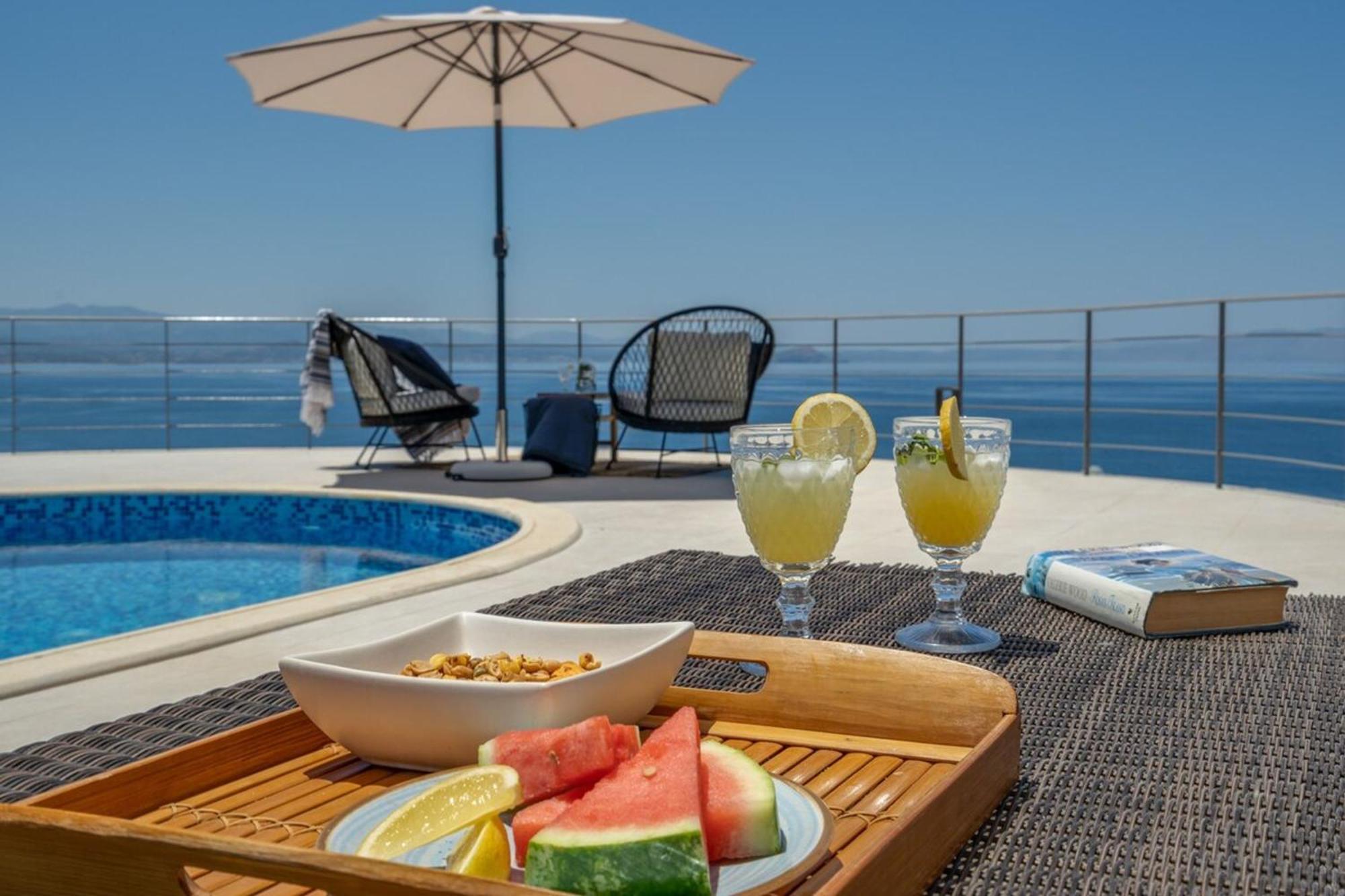 Villa Hemera Ocean View Private Heated Pool Chorafakia Eksteriør bilde