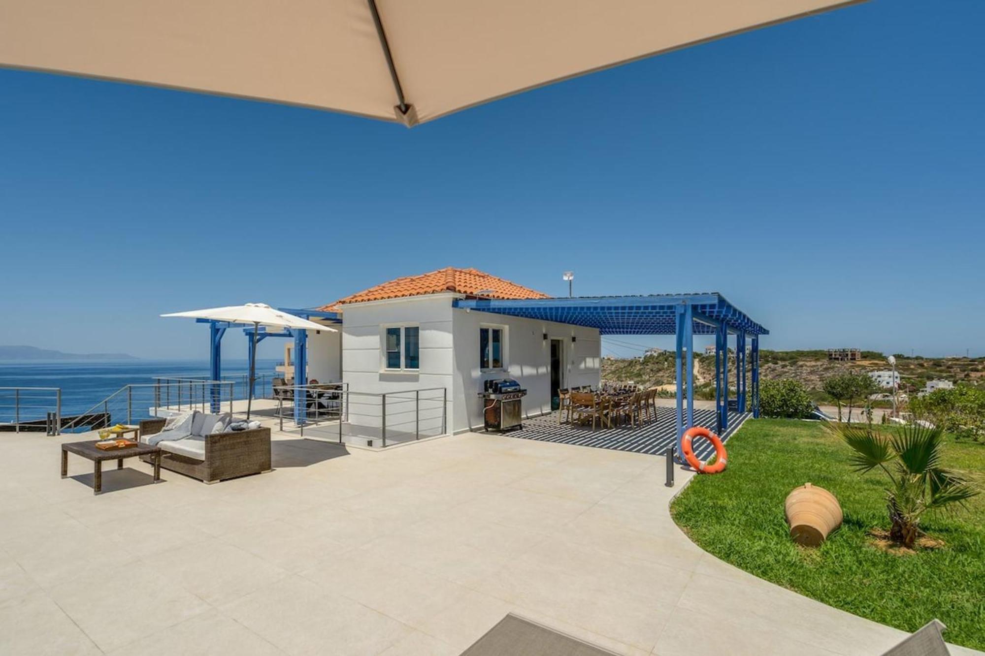 Villa Hemera Ocean View Private Heated Pool Chorafakia Eksteriør bilde