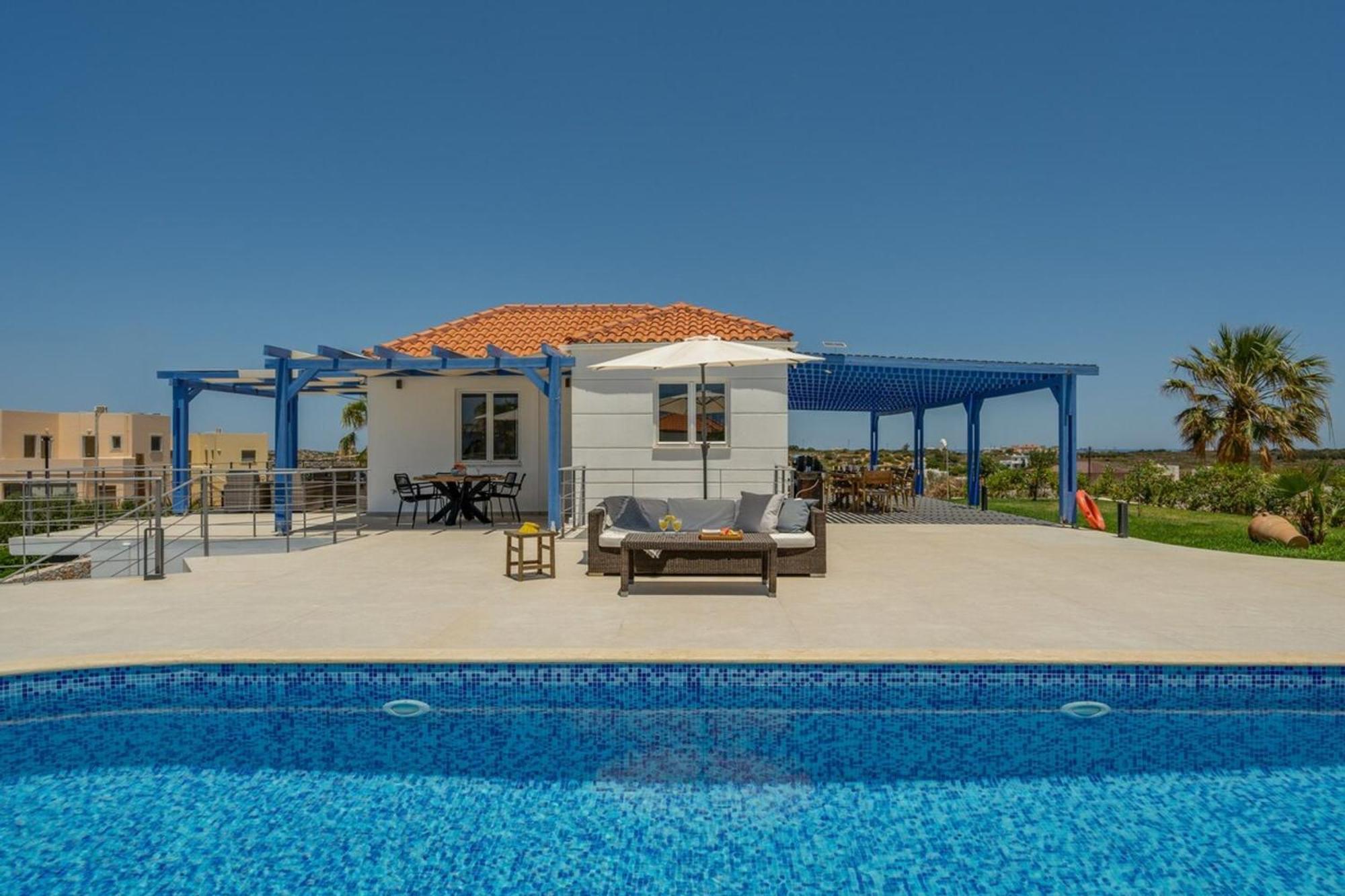 Villa Hemera Ocean View Private Heated Pool Chorafakia Eksteriør bilde