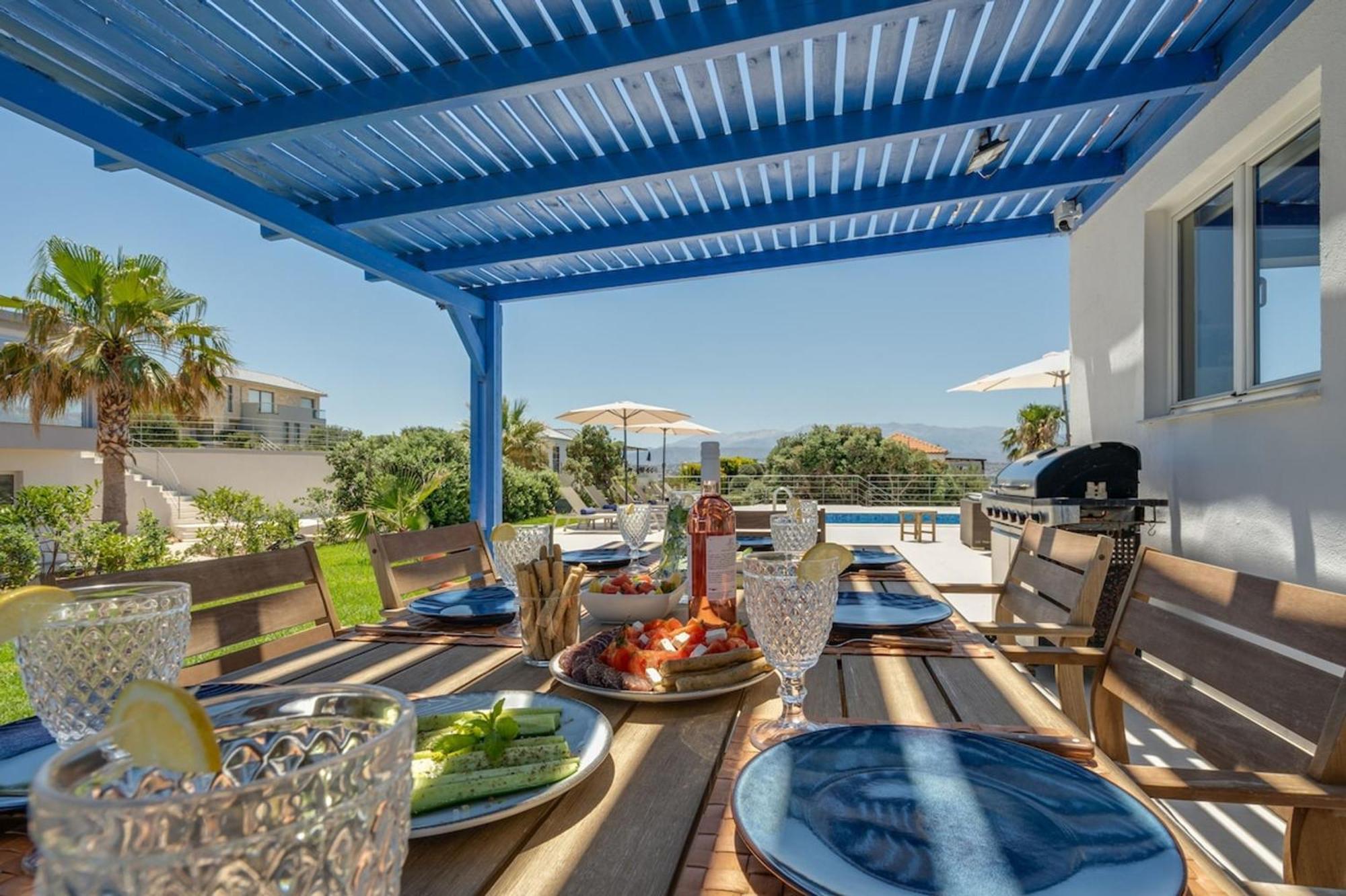 Villa Hemera Ocean View Private Heated Pool Chorafakia Eksteriør bilde